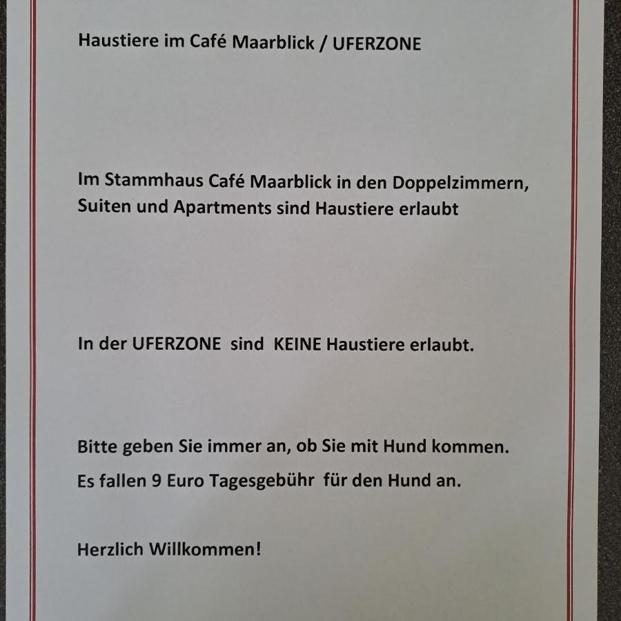 Hotel-Ferienwohnungen Cafe Maarblick Schalkenmehren Exteriör bild